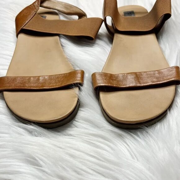 Steve Madden Strappy Flat Sandals Brown and Tan Size 9 - Picture 3 of 6